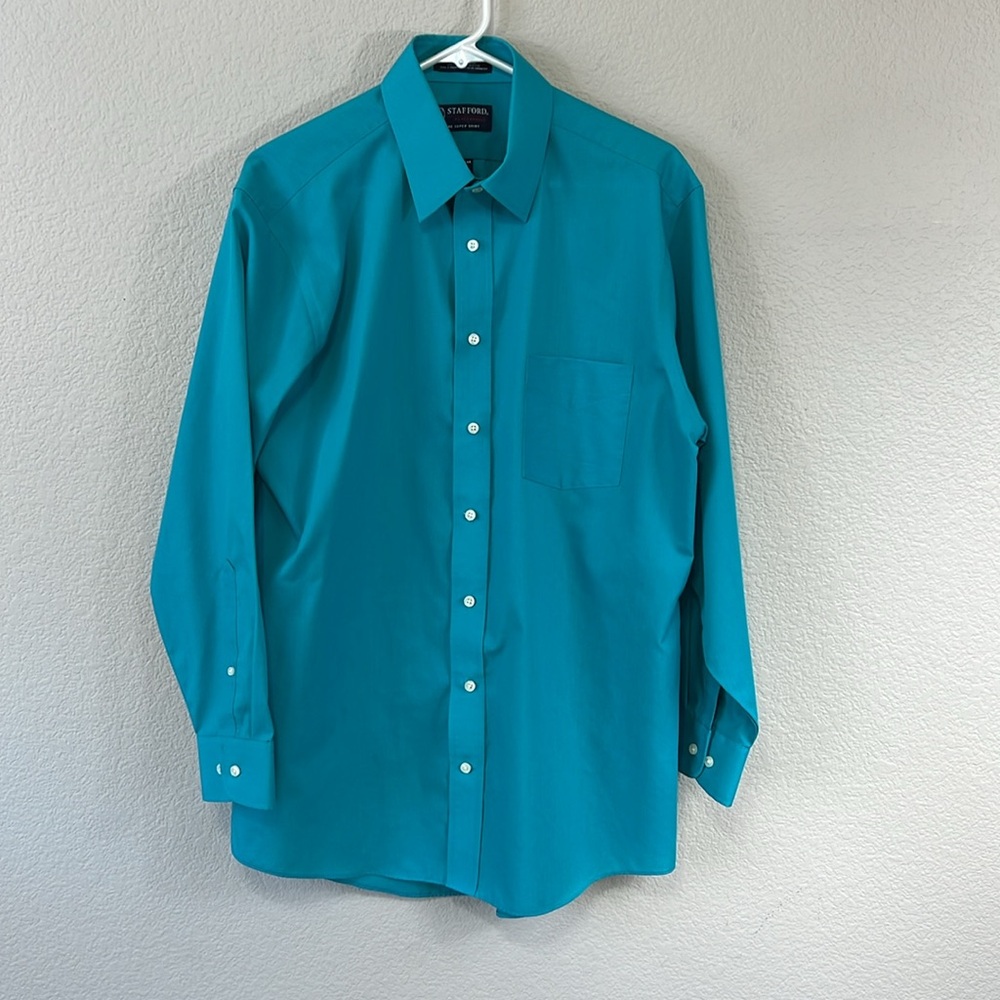 STAFFORD Performance The Super Shirt Long Sleeve Button Down